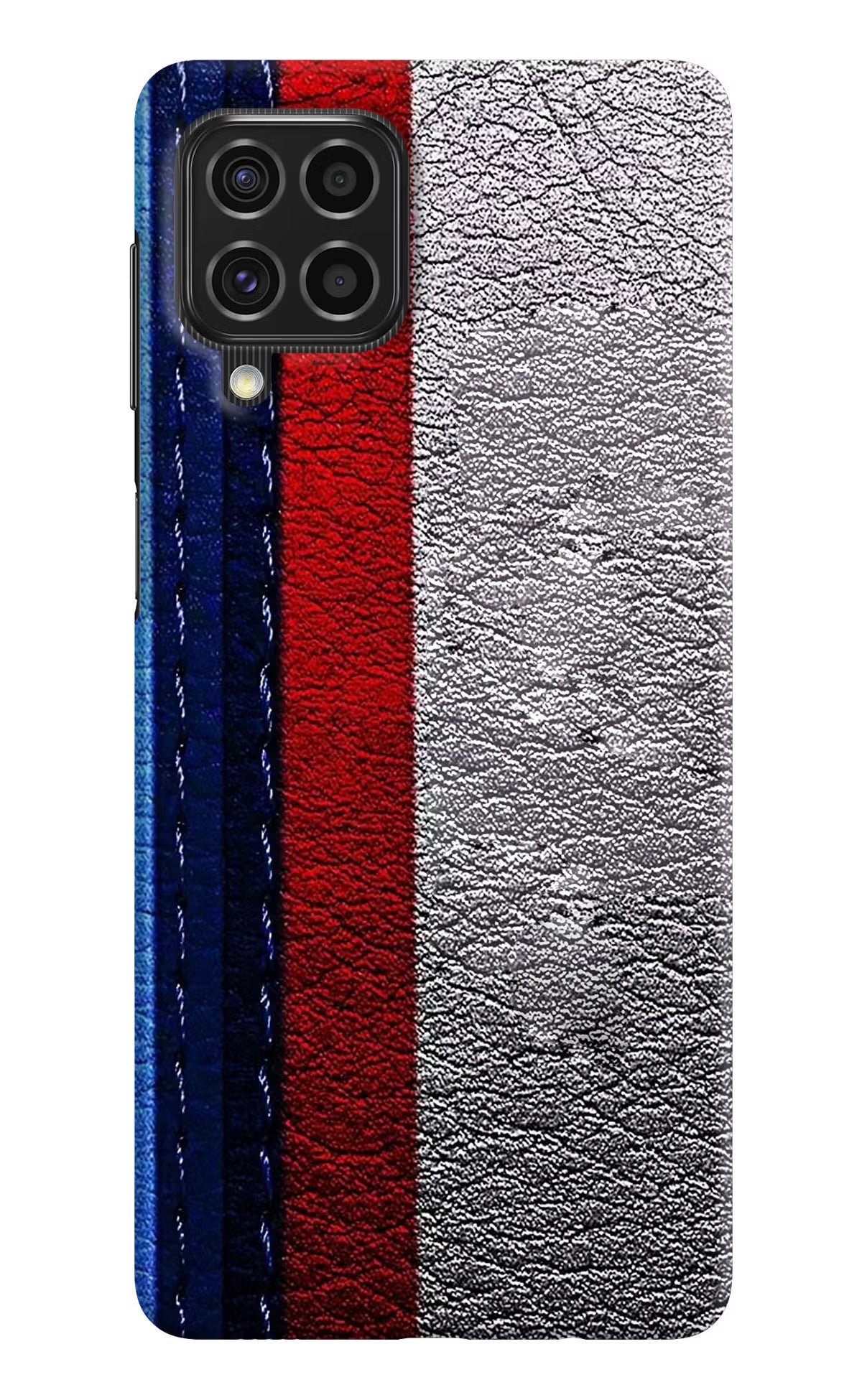 BMW Stripes Samsung F62 Hard Case Back Cover by Casekaro