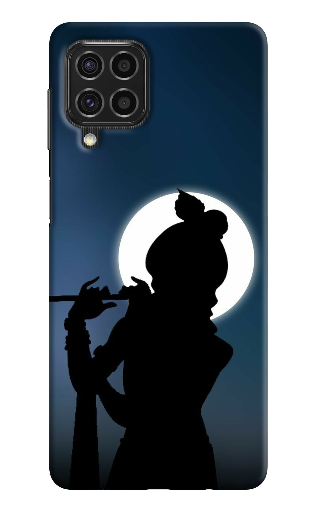 Shri Krishna Silhouette Samsung F62 Back Cover