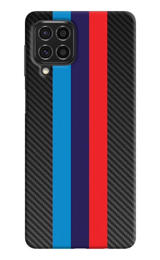 BMW Stripes Pattern Samsung F62 Hard Case Back Cover by Casekaro