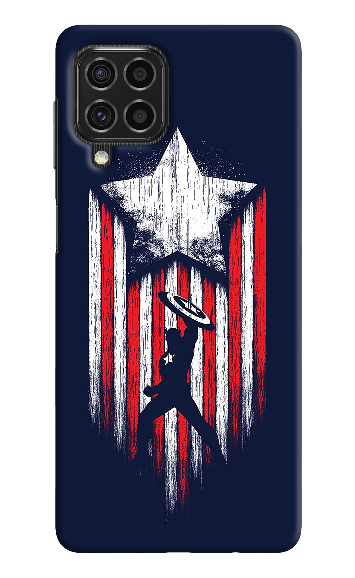 Captain America Marvel Art Samsung F62 Back Cover