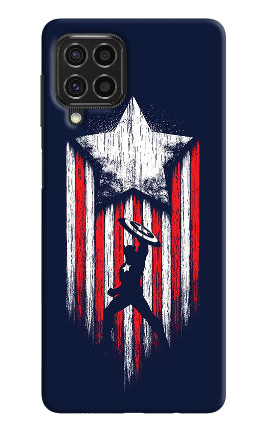Captain America Marvel Art Samsung F62 Hard Case Back Cover by Casekaro