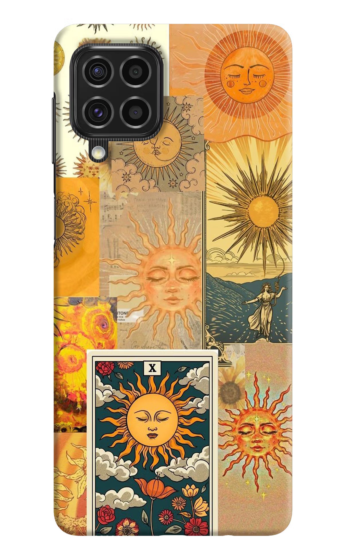 Sun Samsung F62 Hard Case Back Cover by Casekaro