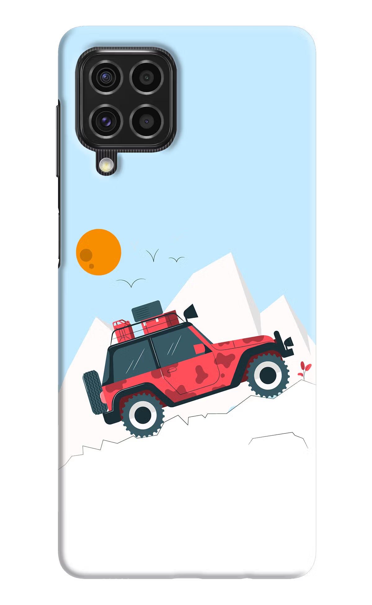Mountain Trail Beast Samsung F62 Hard Case Back Cover by Casekaro