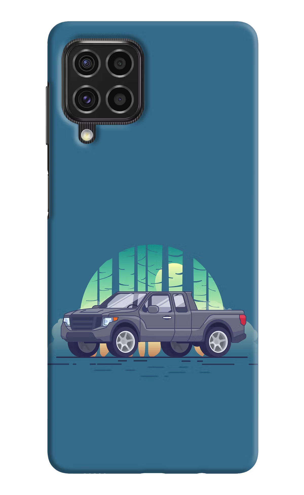 Retro Garage Vibe Samsung F62 Hard Case Back Cover by Casekaro