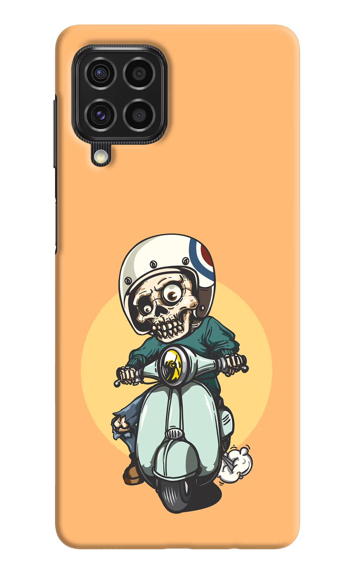 Undead Biker Samsung F62 Hard Case Back Cover by Casekaro