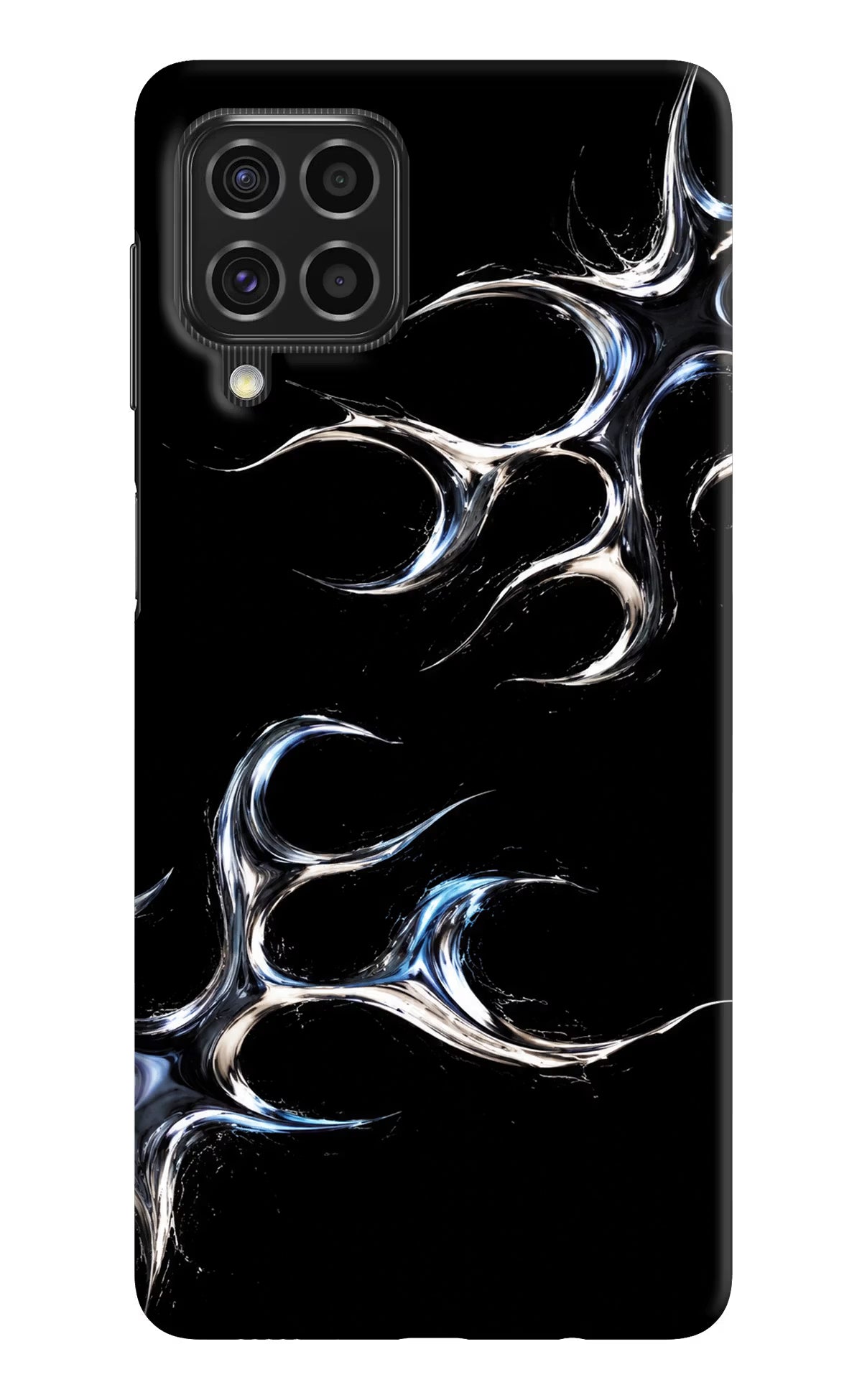 Chrome Tribal Samsung F62 Hard Case Back Cover by Casekaro