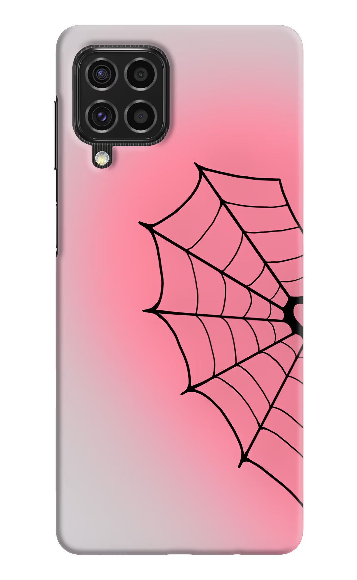 Pink Web Samsung F62 Back Cover