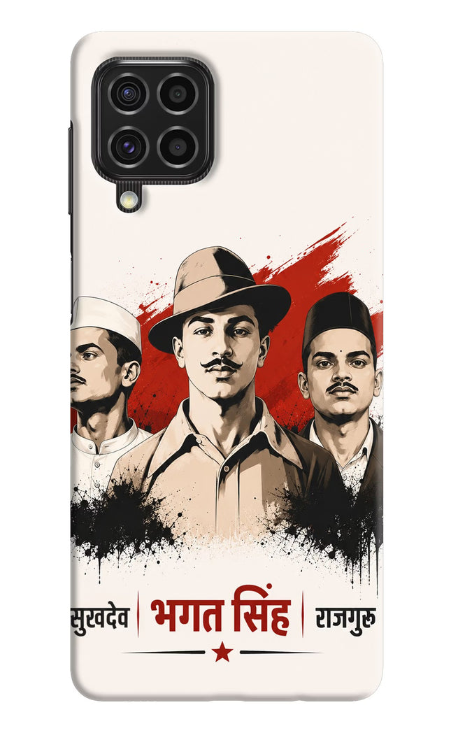 Bhagat Singh Trio Samsung F62 Hard Case Back Cover by Casekaro
