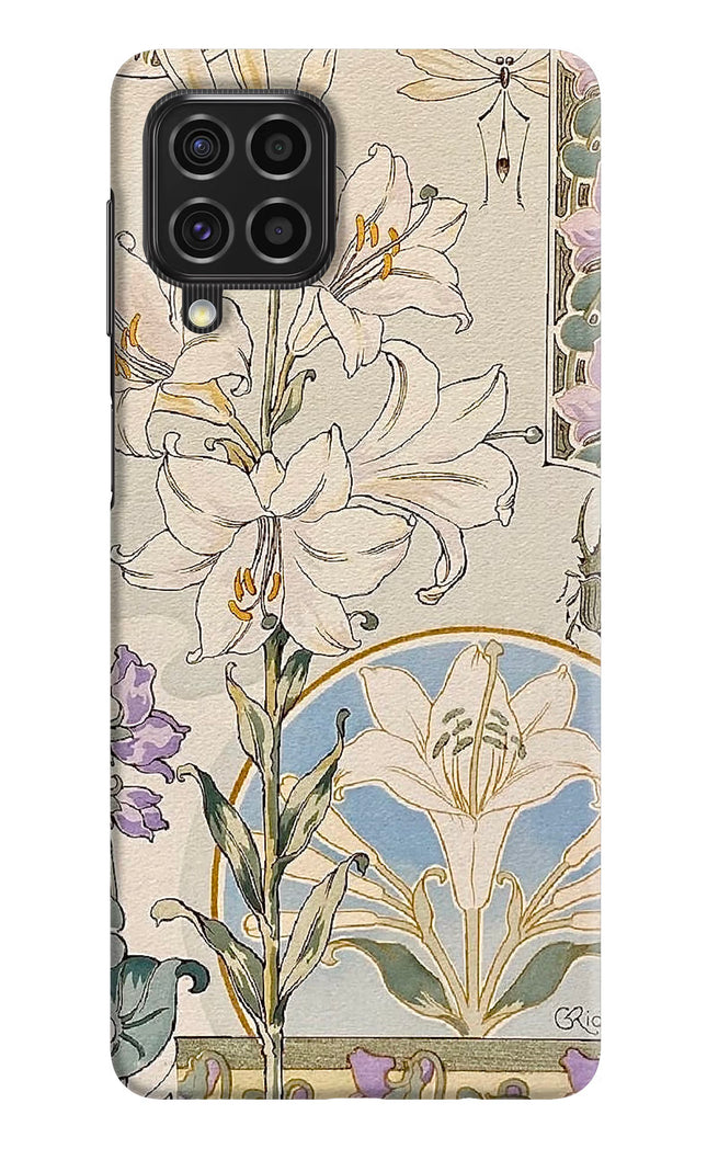 White Lily Samsung F62 Hard Case Back Cover by Casekaro