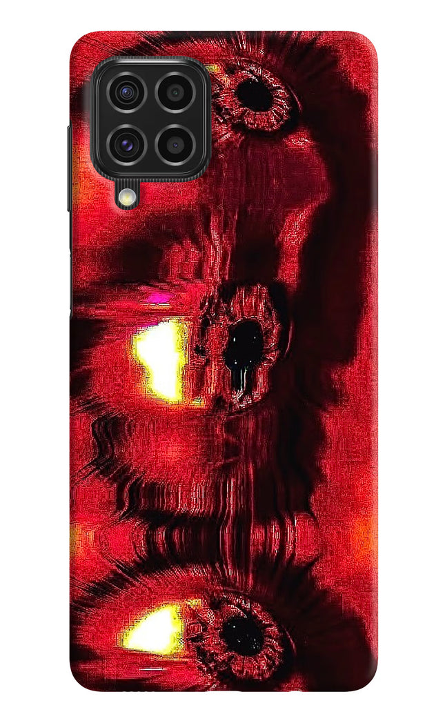 Fire Eye Samsung F62 Hard Case Back Cover by Casekaro