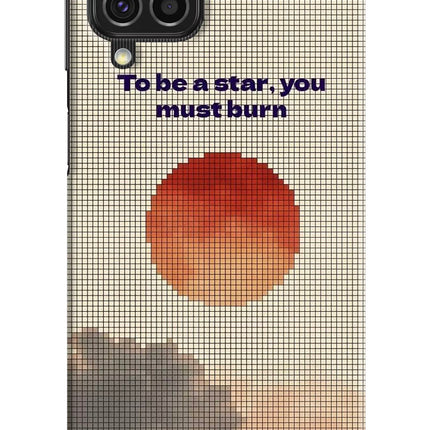 Pixel Sun Samsung F62 Hard Case Back Cover by Casekaro