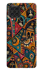 Folk Print Samsung F62 Back Cover