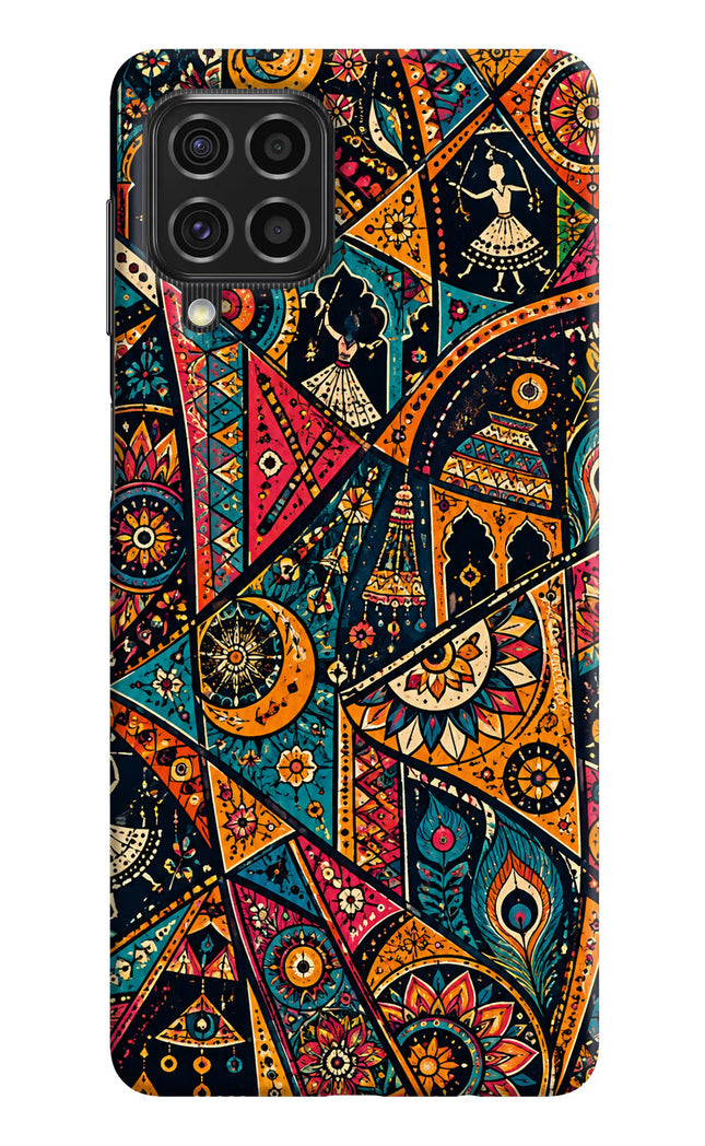 Folk Print Samsung F62 Hard Case Back Cover by Casekaro