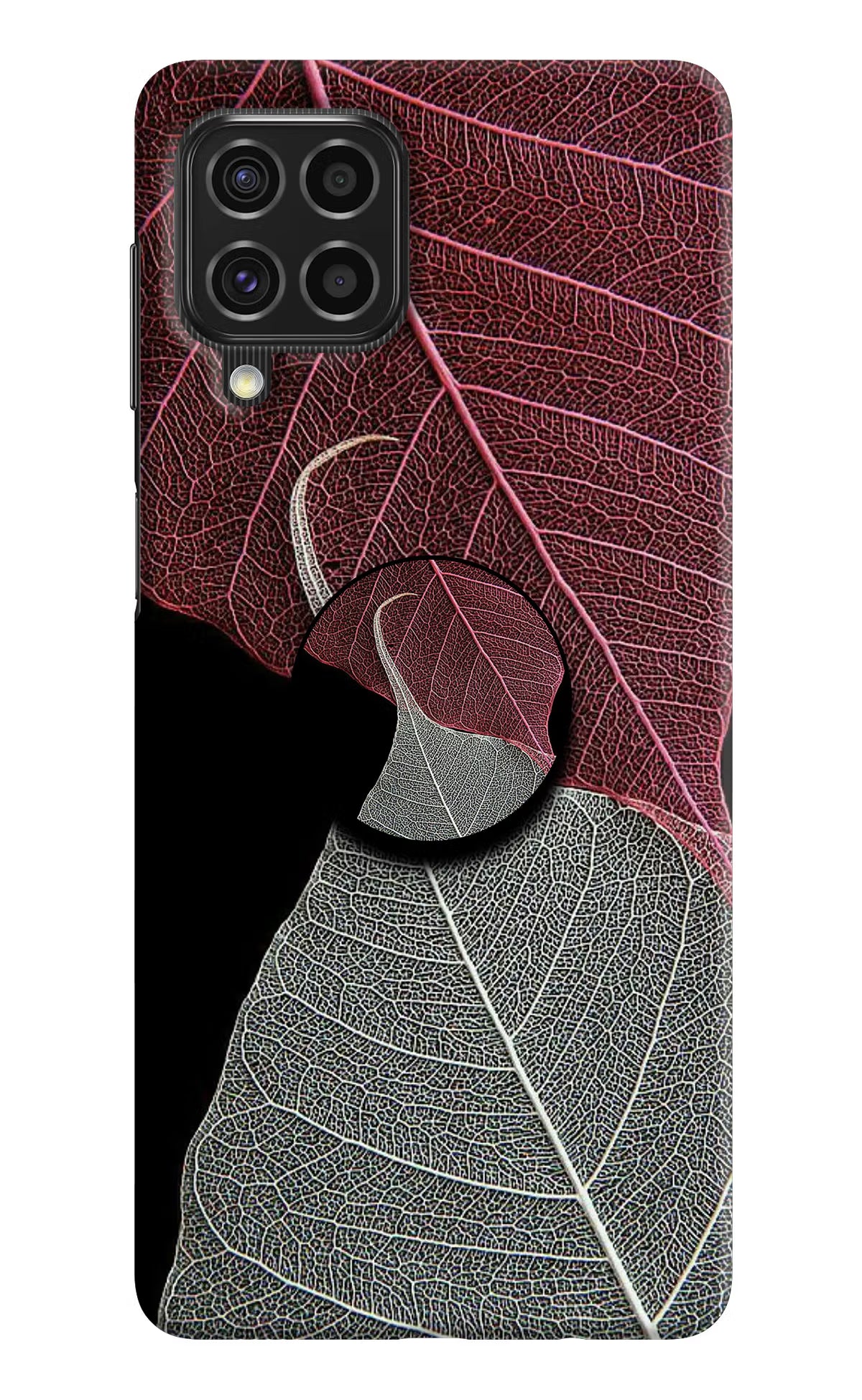Leaf Pattern Samsung F62 Pop Case by Casekaro