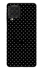 White Dots Samsung F62 Pop Case by Casekaro