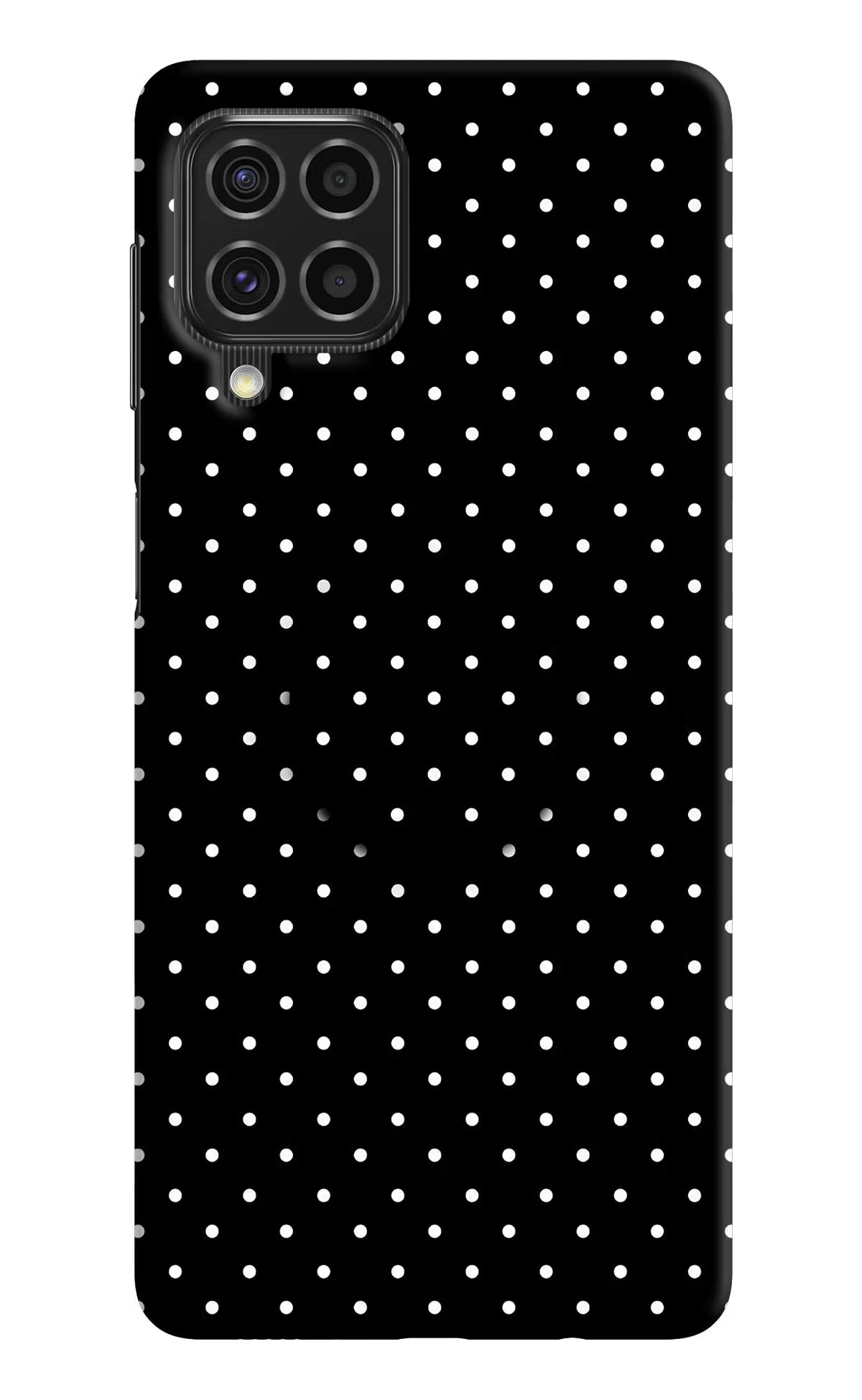 White Dots Samsung F62 Pop Case by Casekaro