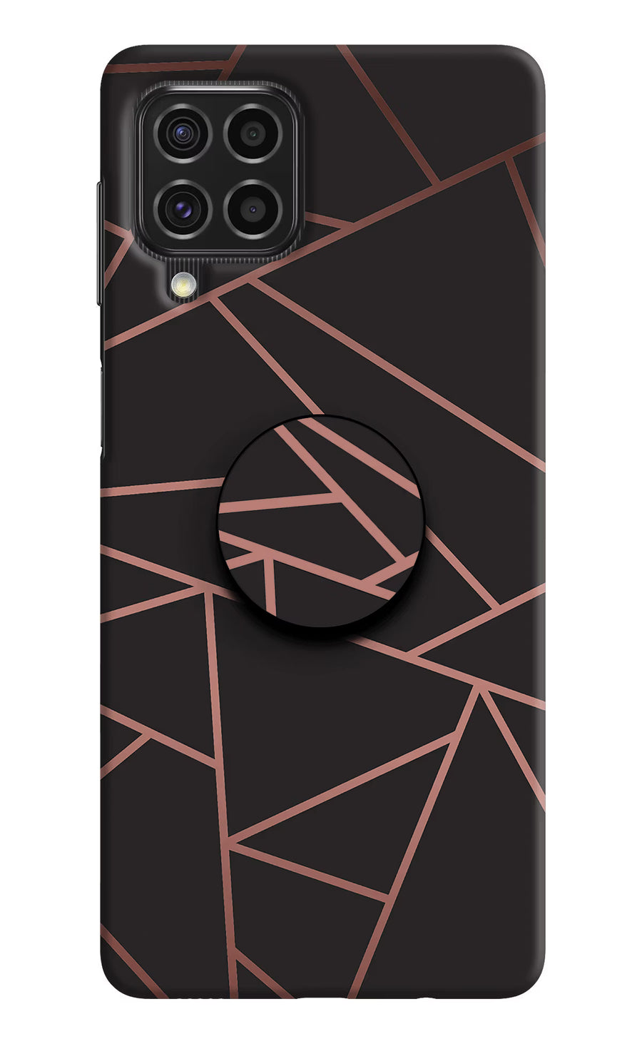 Geometric Pattern Samsung F62 Pop Case, Hard case