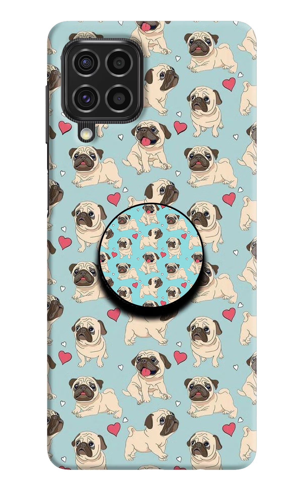 Pug Dog Samsung F62 Pop Case by Casekaro