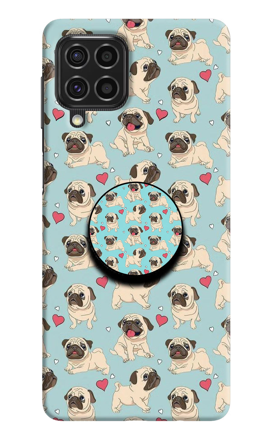 Pug Dog Samsung F62 Pop Case, Hard case