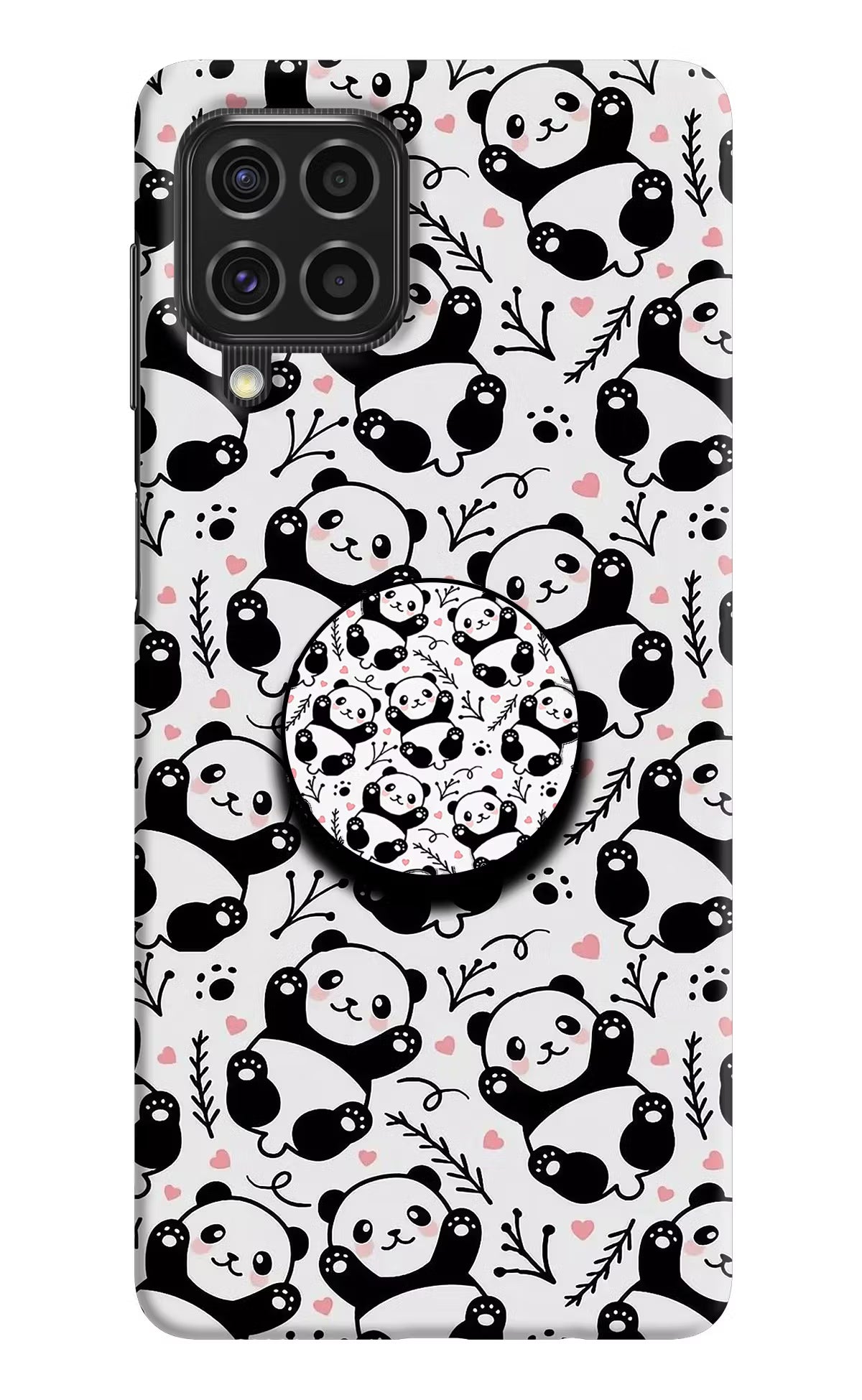 Cute Panda Samsung F62 Pop Case by Casekaro