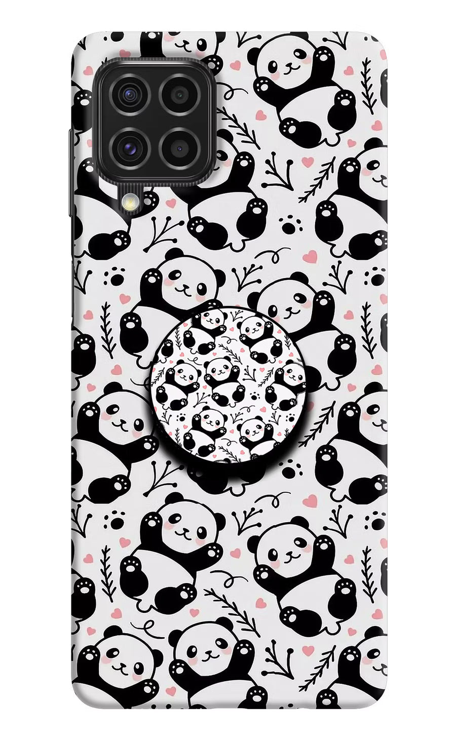 Cute Panda Samsung F62 Pop Case, Hard case