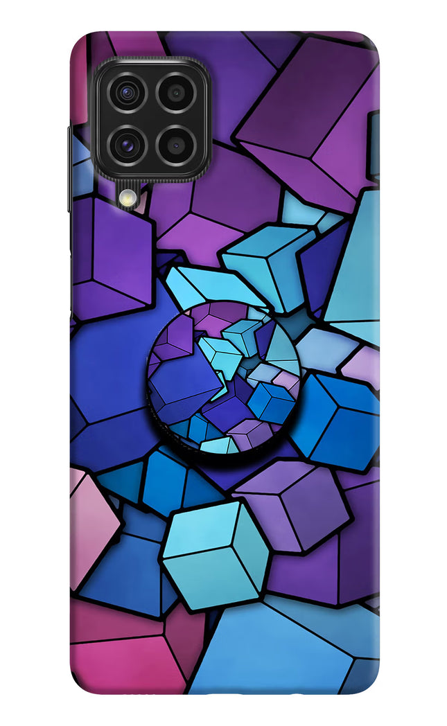 Cubic Abstract Samsung F62 Pop Case by Casekaro