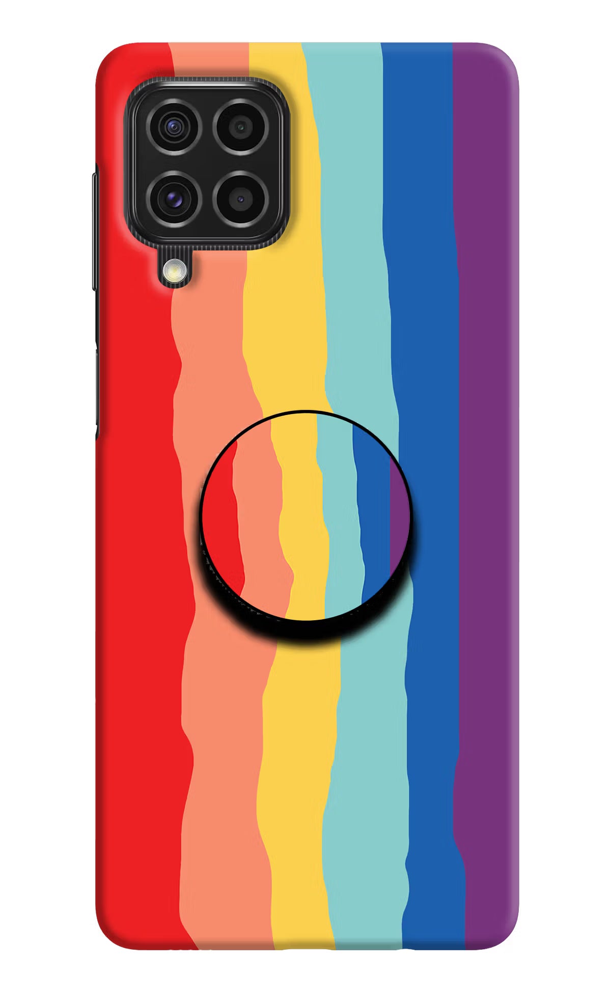 Rainbow Samsung F62 Pop Case by Casekaro