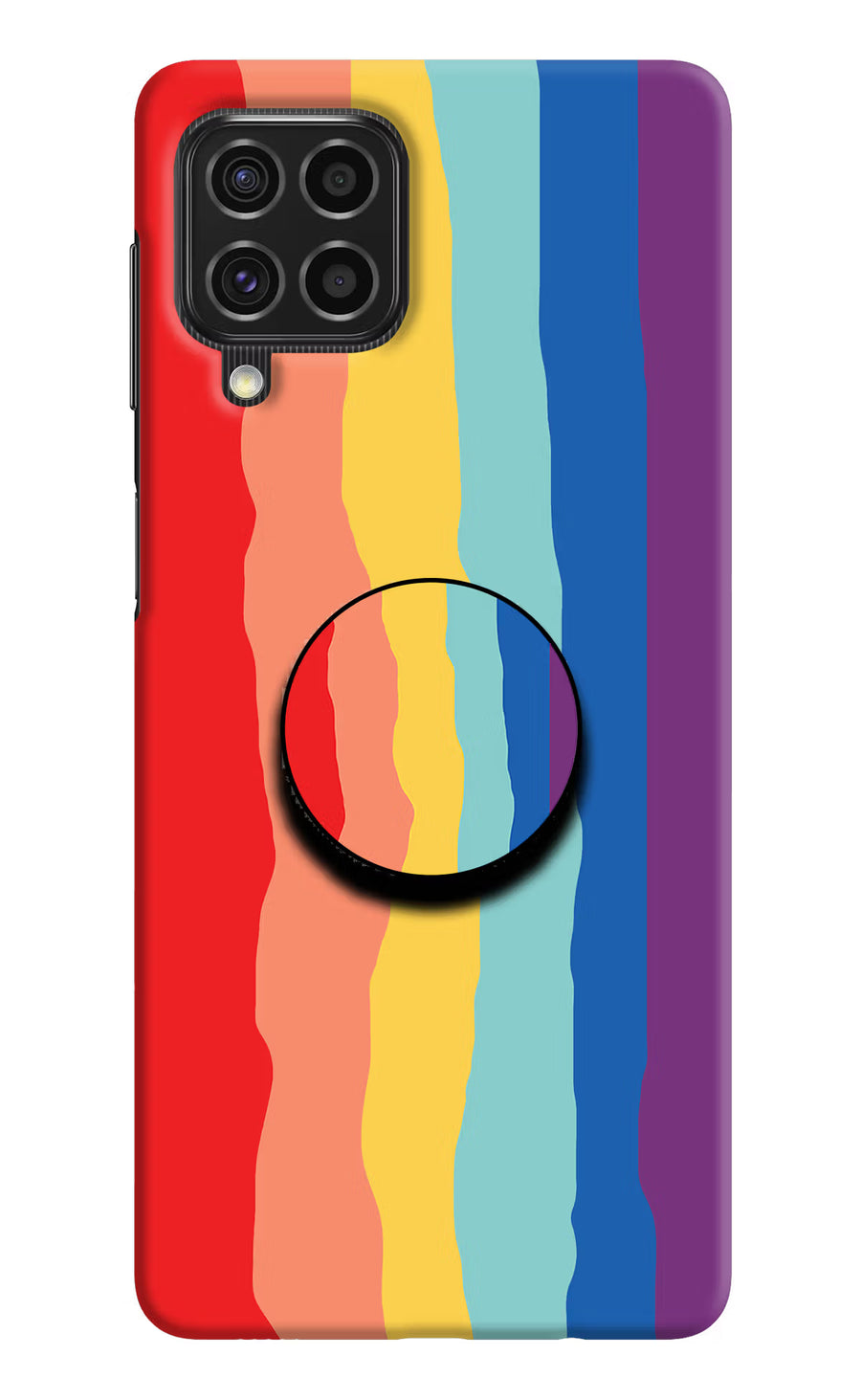 Rainbow Samsung F62 Pop Case, Hard case