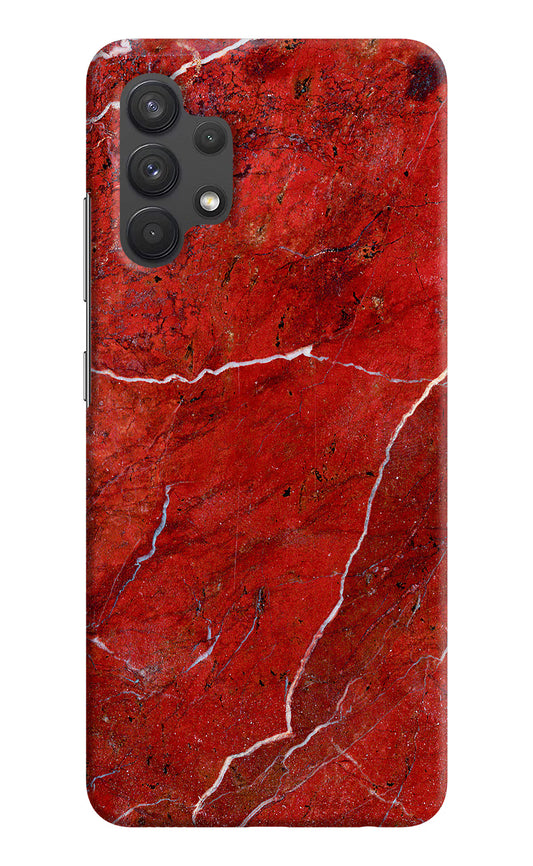 Red Marble Design Samsung A32 4G Hard Case Back Cover by Casekaro