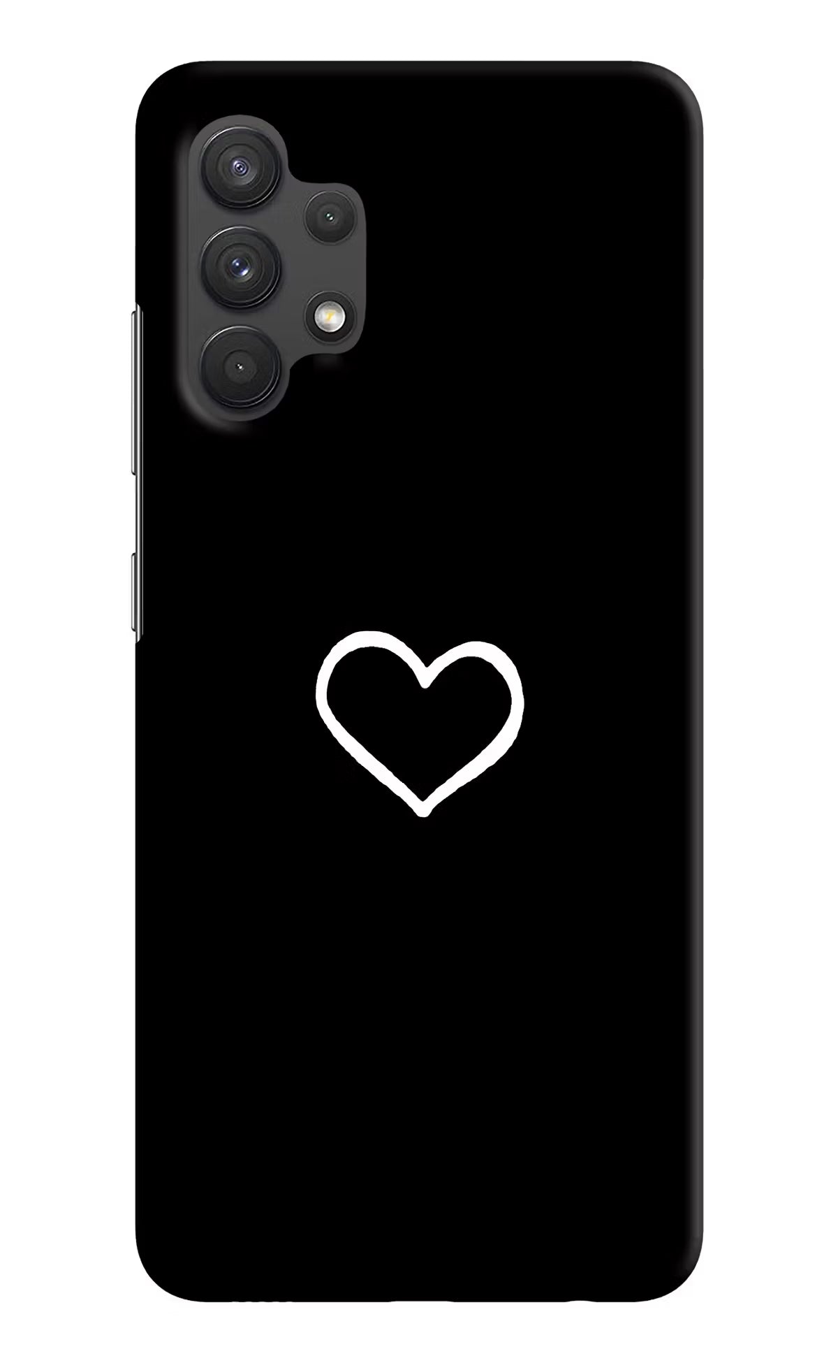 Heart Samsung A32 4G Hard Case Back Cover by Casekaro