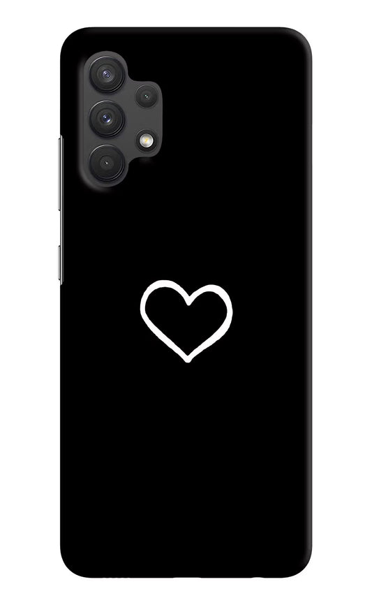 Heart Samsung A32 4G Hard Case Back Cover by Casekaro