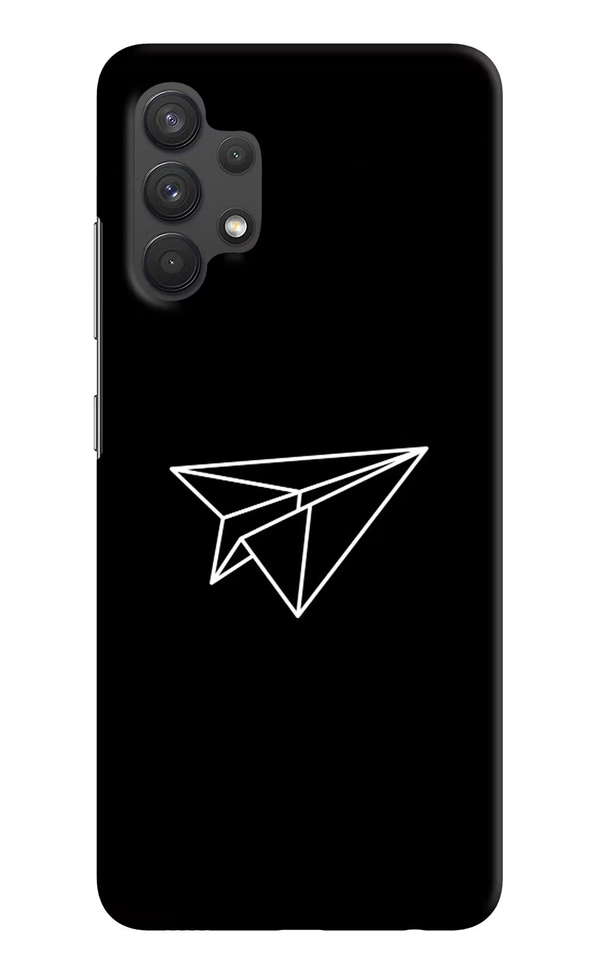 Paper Plane White Samsung A32 4G Hard Case Back Cover by Casekaro