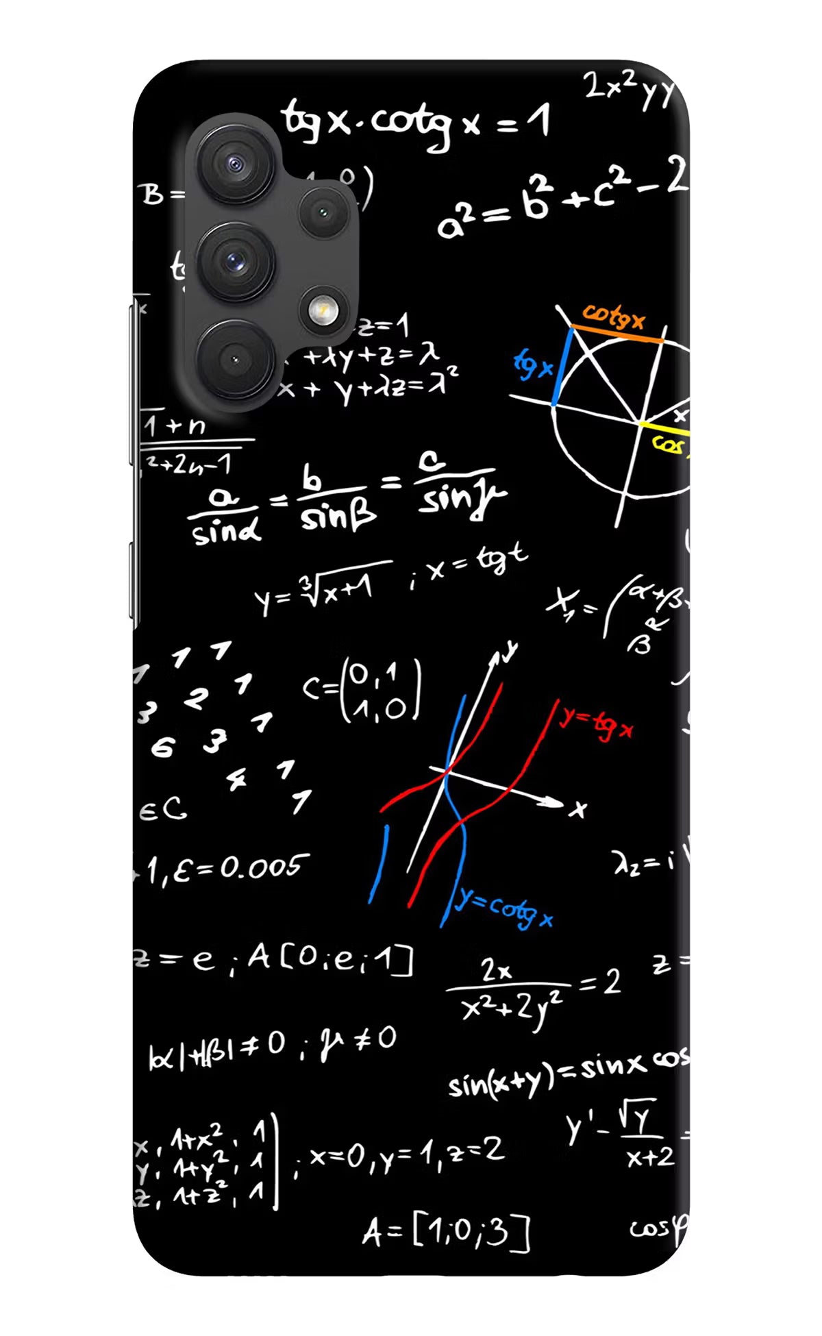 Mathematics Formula Samsung A32 4G Hard Case Back Cover by Casekaro