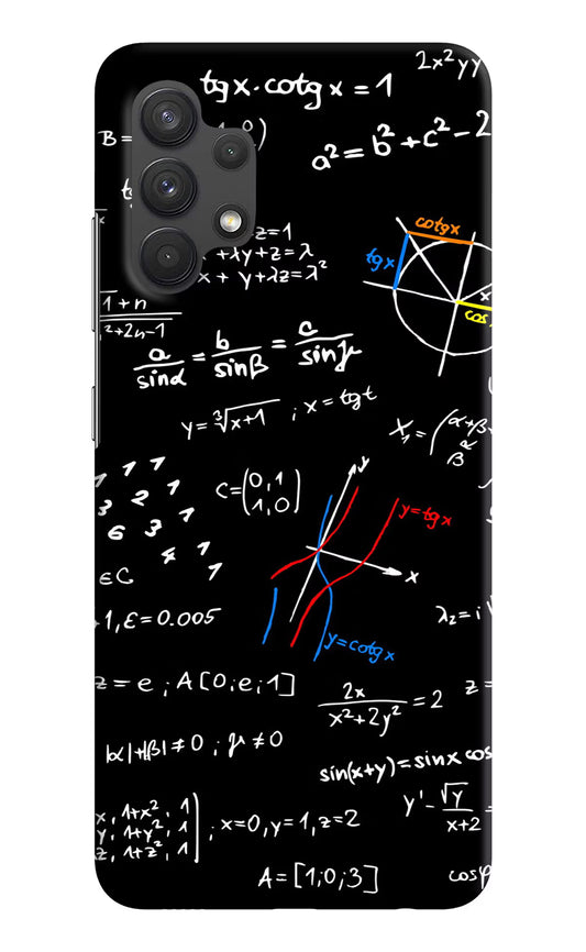 Mathematics Formula Samsung A32 4G Hard Case Back Cover by Casekaro
