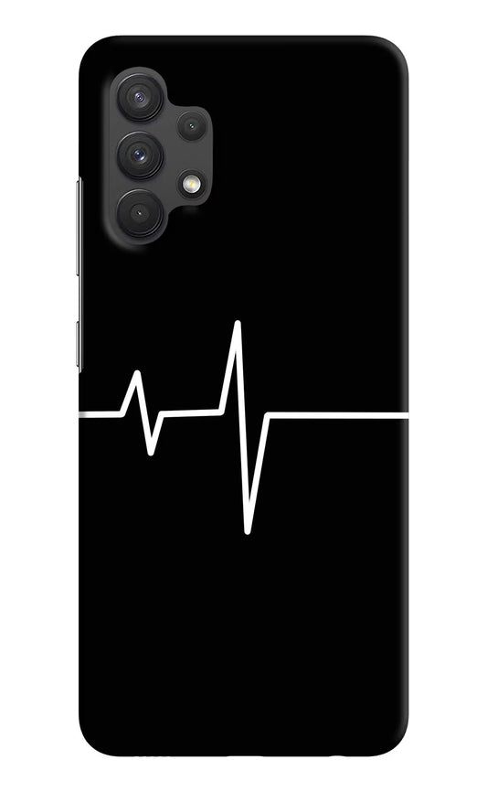 Heart Beats Samsung A32 4G Hard Case Back Cover by Casekaro