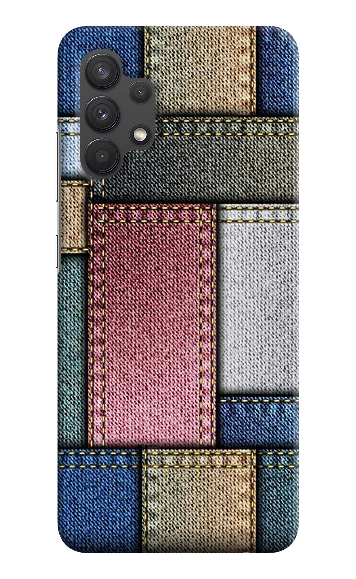 Multicolor Jeans Samsung A32 4G Hard Case Back Cover by Casekaro