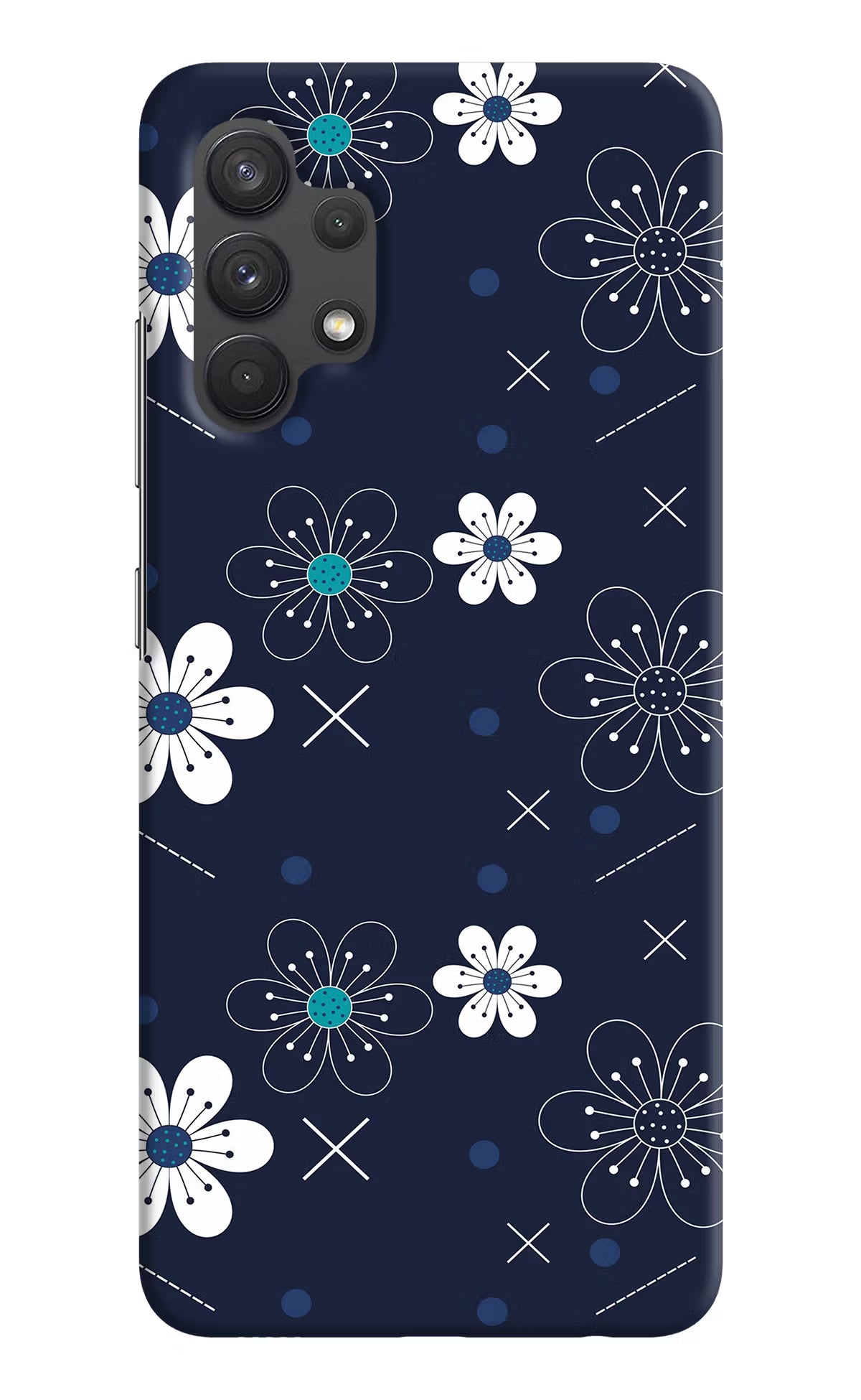 Flowers Samsung A32 4G Hard Case Back Cover by Casekaro