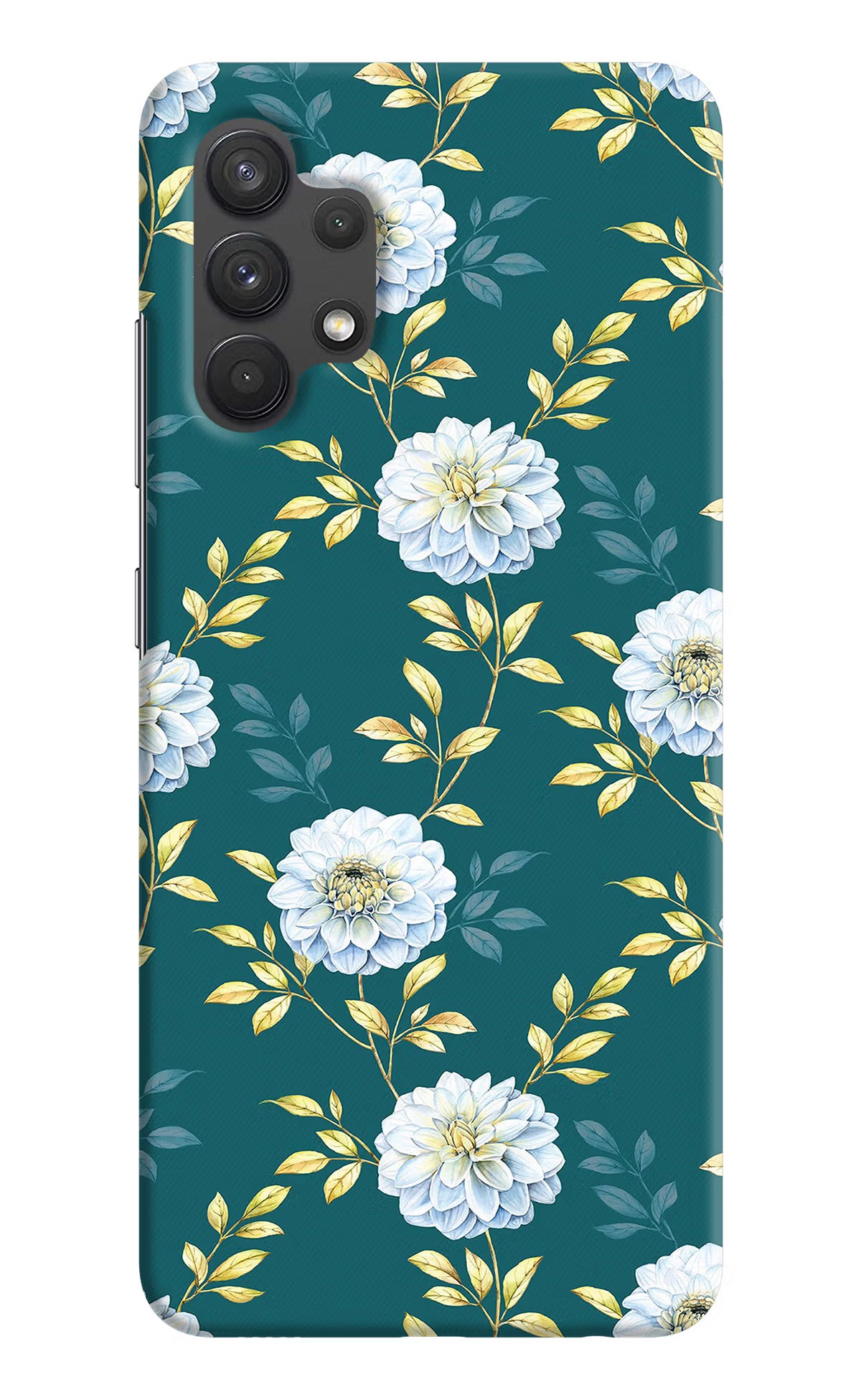 Flowers Samsung A32 4G Hard Case Back Cover by Casekaro