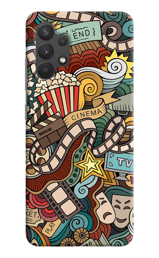 Cinema Abstract Samsung A32 4G Hard Case Back Cover by Casekaro