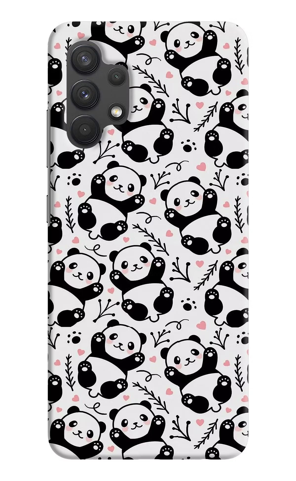 Cute Panda Samsung A32 4G Hard Case Back Cover by Casekaro