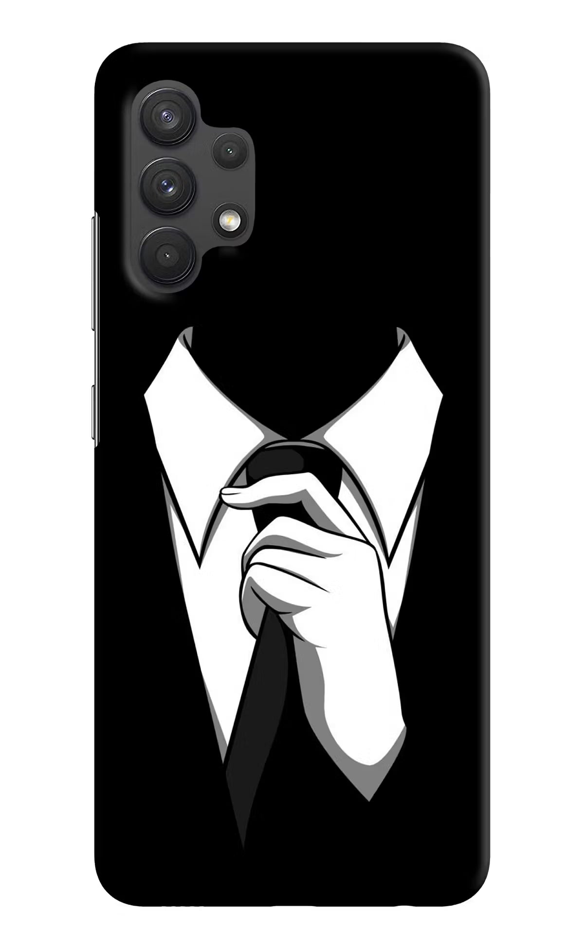 Black Tie Samsung A32 4G Hard Case Back Cover by Casekaro