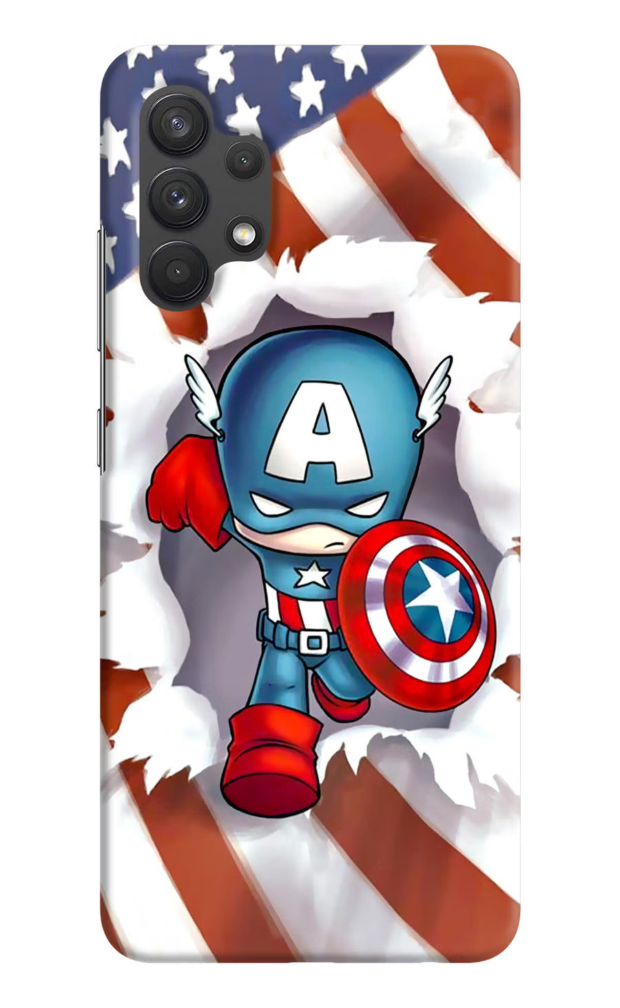 Captain America Samsung A32 4G Back Cover, Hard case