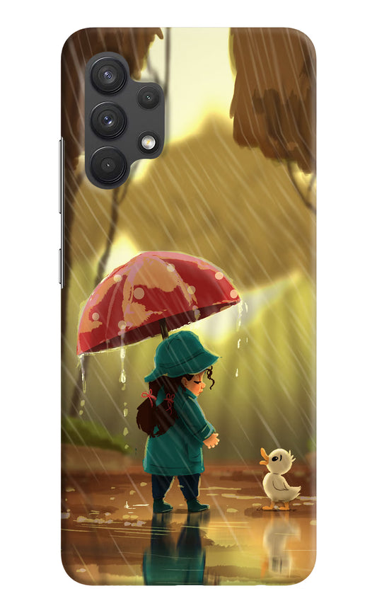 Rainy Day Samsung A32 4G Hard Case Back Cover by Casekaro