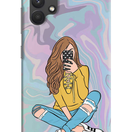 Selfie Girl Samsung A32 4G Hard Case Back Cover by Casekaro