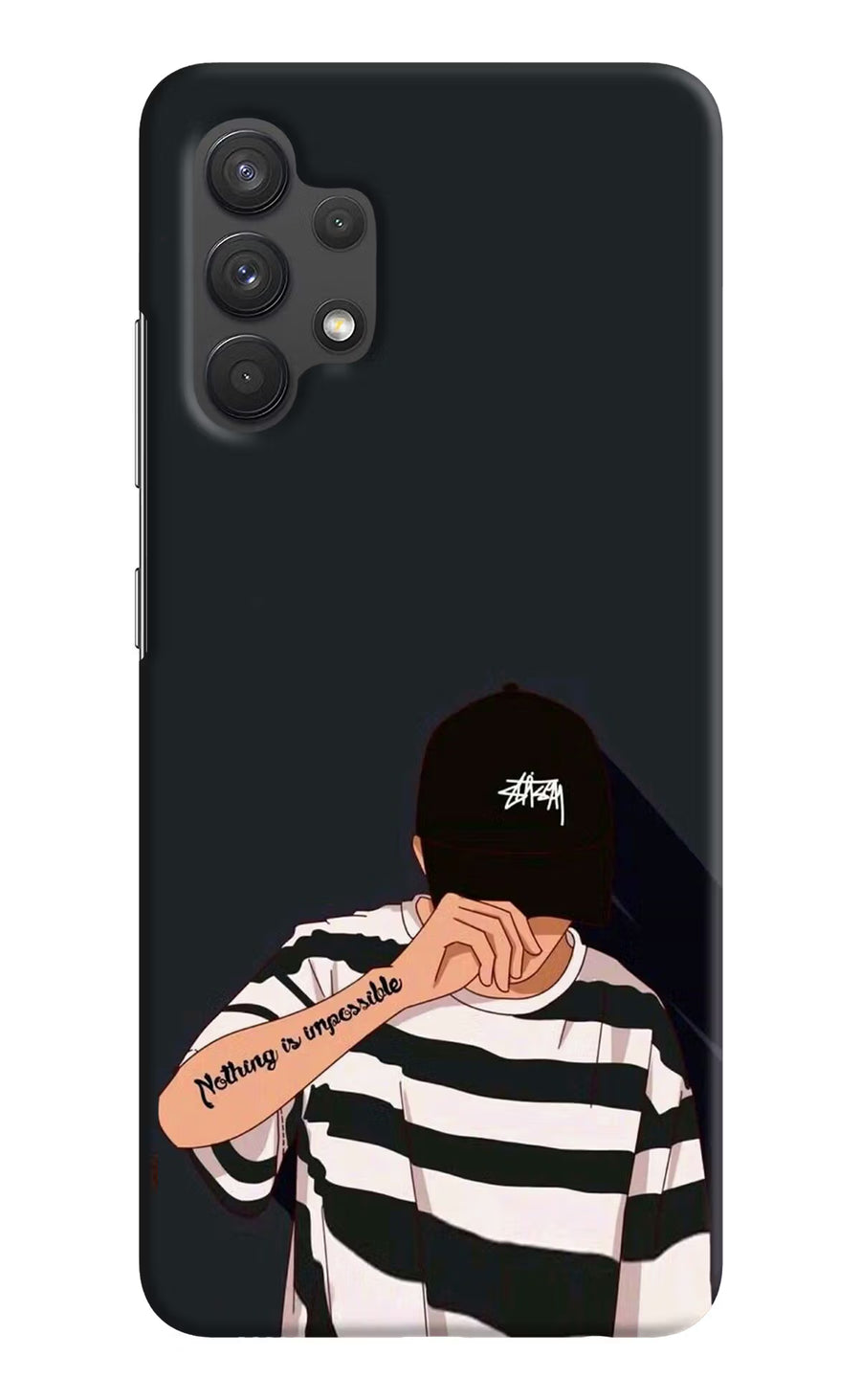Aesthetic Boy Samsung A32 4G Back Cover, Hard case