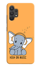 High On Music Samsung A32 4G Hard Case Back Cover by Casekaro
