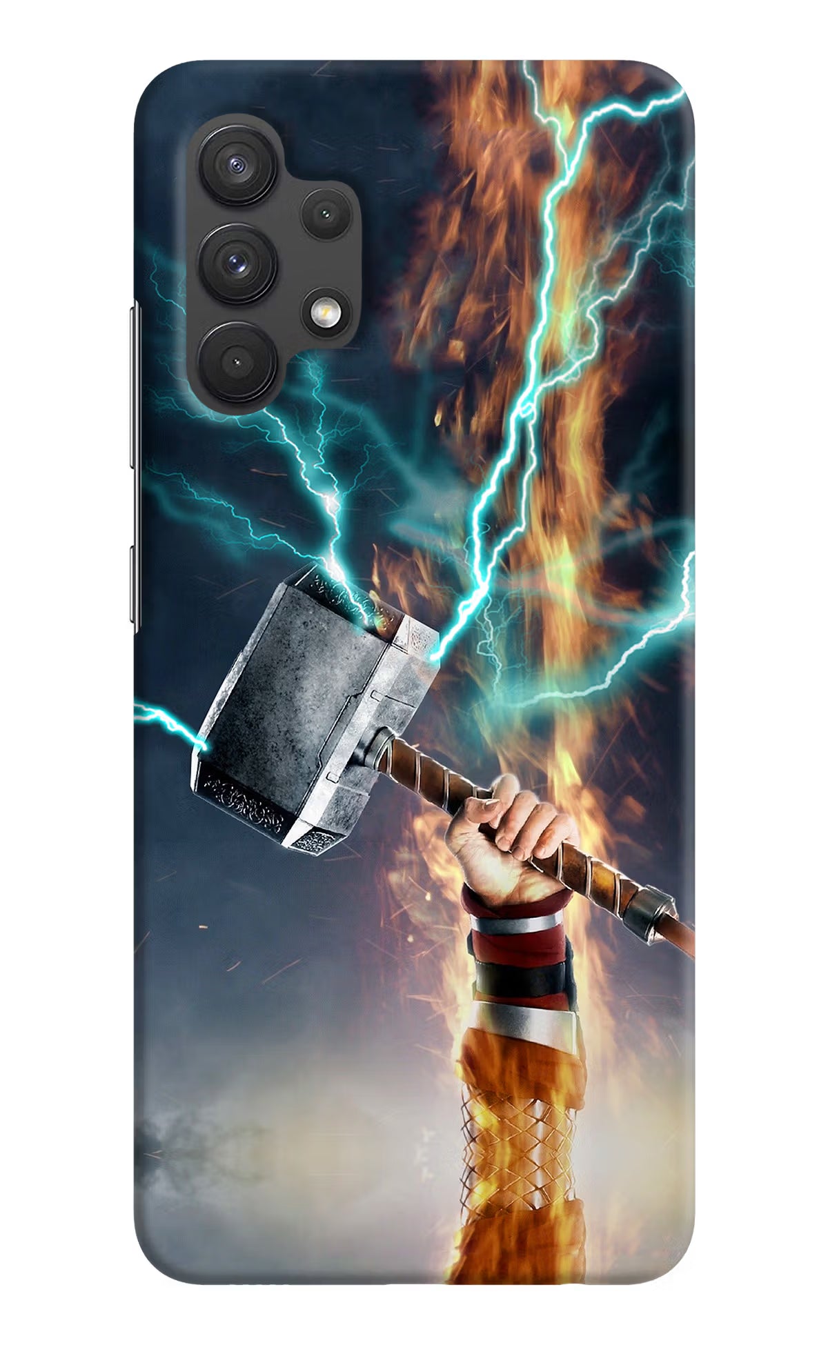 Thor Hammer Mjolnir Samsung A32 4G Hard Case Back Cover by Casekaro