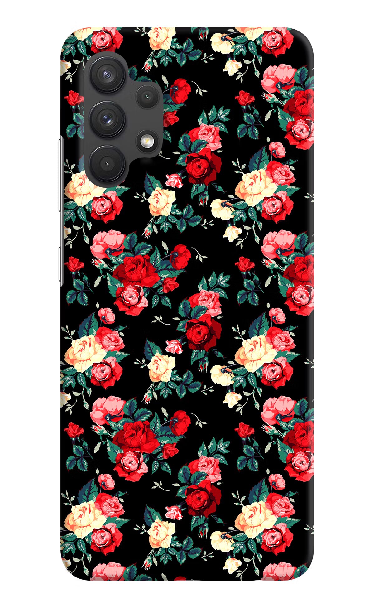 Rose Pattern Samsung A32 4G Hard Case Back Cover by Casekaro