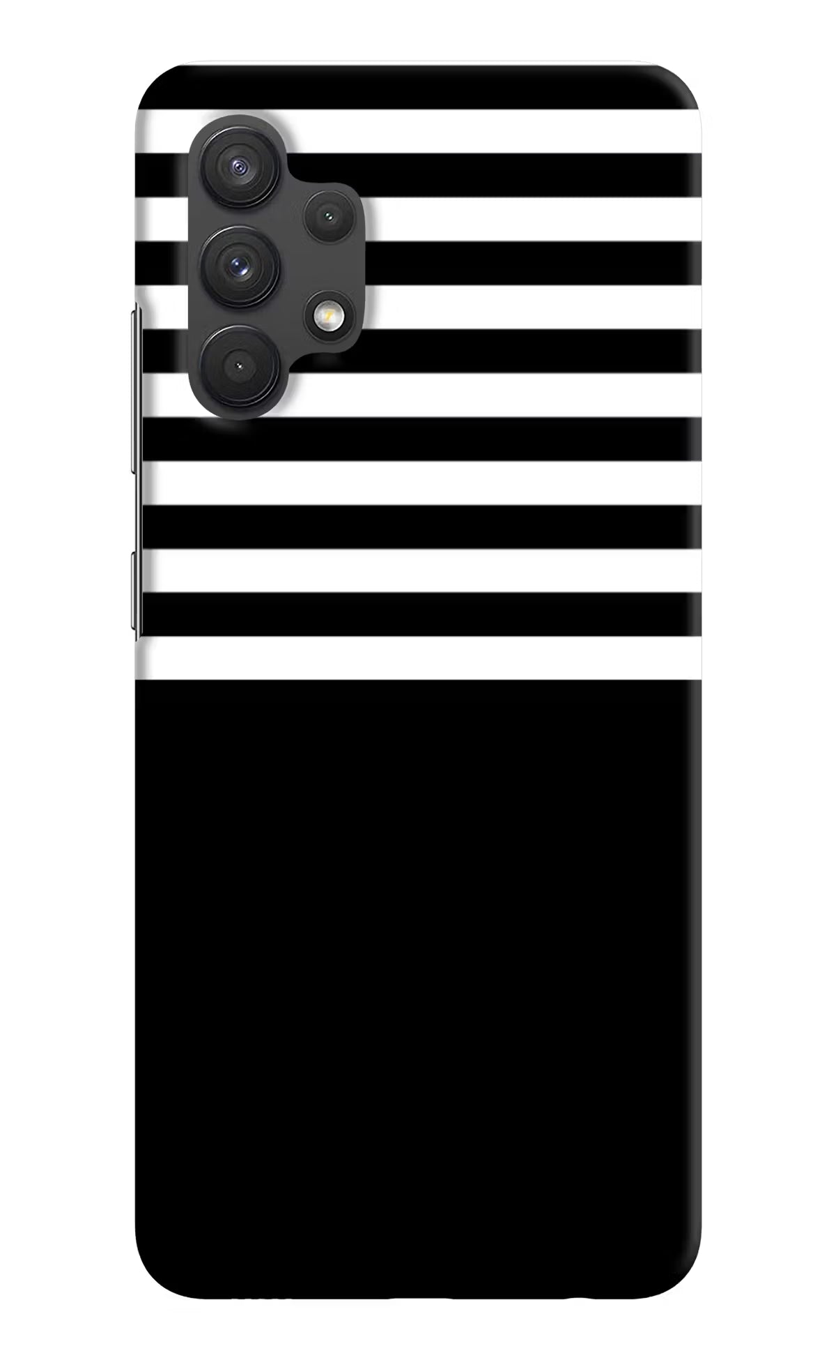 Black and White Print Samsung A32 4G Hard Case Back Cover by Casekaro