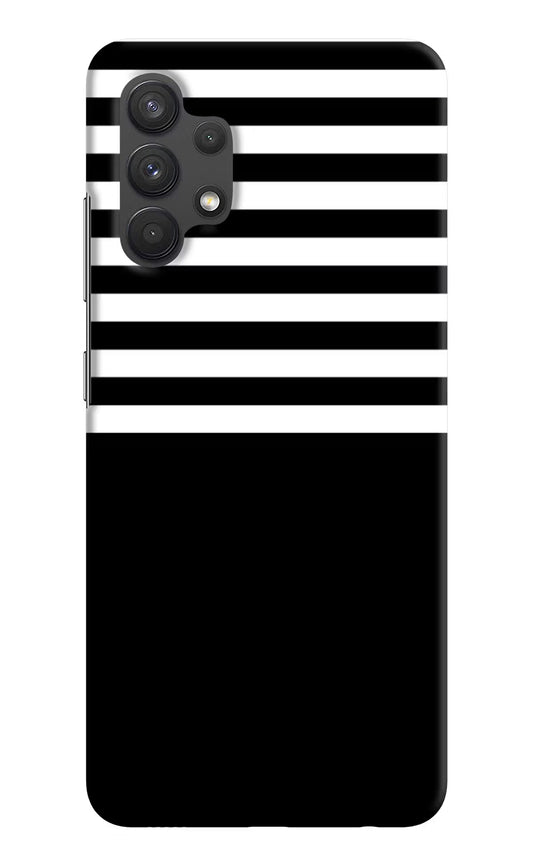 Black and White Print Samsung A32 4G Hard Case Back Cover by Casekaro